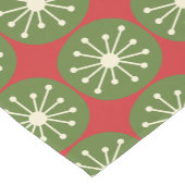 Moderne Kerst Retro Atomic Stippen Korte Tafelloper (Hoek)