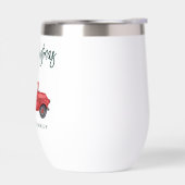 Moderne Kerst Rode Truck Script Vakantie (Links)