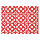 Moderne Kerst Rood & Wit Tafelkleed (Voorkant (Horizontaal))