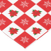 Moderne Kerst Rood & Wit Tafelkleed (Gekanteld)
