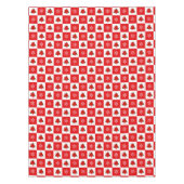 Moderne Kerst Rood & Wit Tafelkleed (Voorkant)