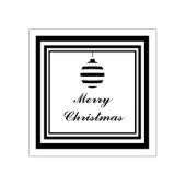 Moderne Kerstbal Kerstmis Rubberstempel (Afrduk)
