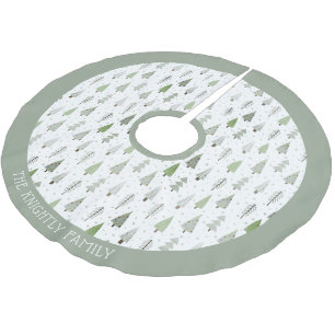 Moderne kerstbomen Blauwe groene naam Borus Kerstboom Rok