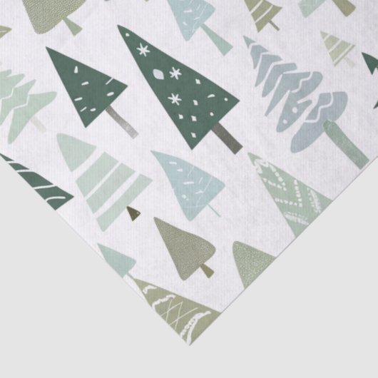 Moderne kerstbomen elegant tissuepapier (Detail)
