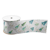 Moderne Kerstbomen Groen en Marmer Lint (Spoel)