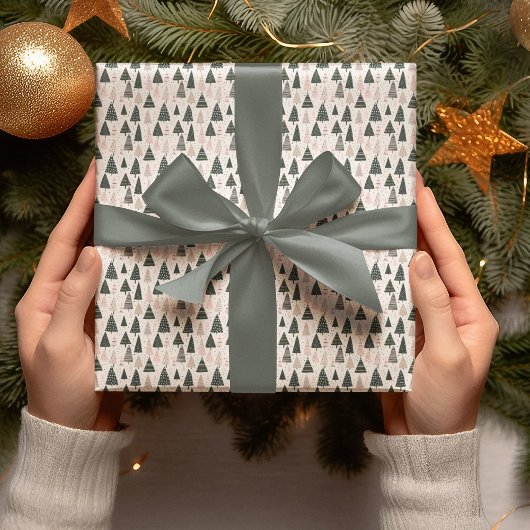 Moderne Kerstbomen Inpakpapier