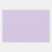 Moderne kerstbomen lavender Pattern Trio Inpakpapier Vel (Voorkant 2)