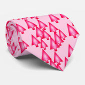 Moderne kerstbomen met metaal - fuchsia roze stropdas (Opgerold)