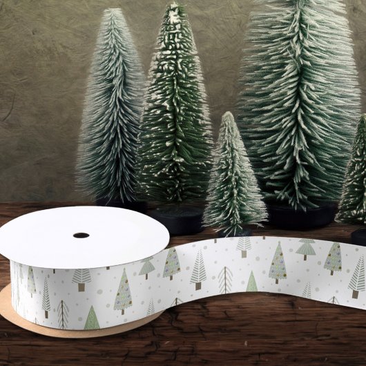 Moderne kerstbomen Olive Green Lint