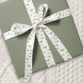 Moderne kerstbomen Olive Green Lint