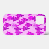 Moderne kerstbomen, orchidee en violet Case-Mate iPhone case (Achterkant (horizontaal))