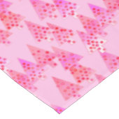 Moderne kerstbomen, pastroze tafelkleed (Gekanteld)