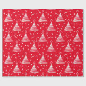 Moderne kerstbomen — Verpakkingspapier Cadeaupapier (Vlak)