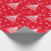 Moderne kerstbomen — Verpakkingspapier Cadeaupapier (Hoek)