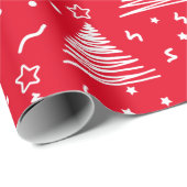 Moderne kerstbomen — Verpakkingspapier Cadeaupapier (Rol Hoek)