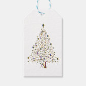 Moderne kerstboom cadeaulabel (Voorkant)