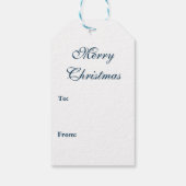 Moderne kerstboom cadeaulabel (Achterkant)