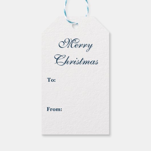 Moderne kerstboom cadeaulabel (Achterkant)