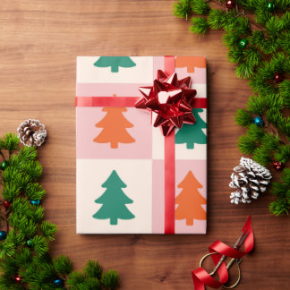 Moderne kerstboom cadeaupapier