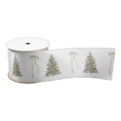 Moderne kerstboom en schattige boog Patroon Lint (Spoel)