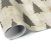 Moderne kerstboom in de bosbouw cadeaupapier (Rol Hoek)