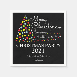 Moderne kerstboom, kerstfeest Napkin Servet