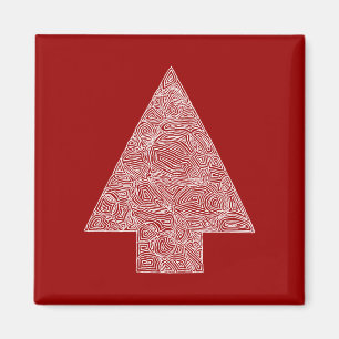 Moderne kerstboom magneet