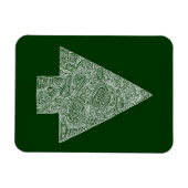 Moderne kerstboom magneet (Horizontaal)