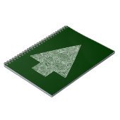 Moderne kerstboom notitieboek (Linkerzijde)
