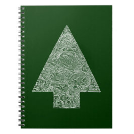 Moderne kerstboom notitieboek