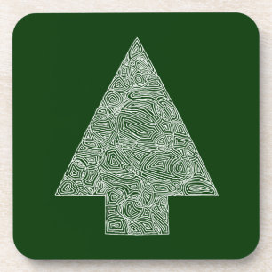 Moderne kerstboom onderzetter