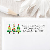 Moderne Kerstboom Stippen Etiket (Insitu)