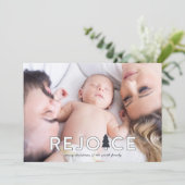 Moderne Kerstboom Vreugde Kerstkaart (Staand voorkant)