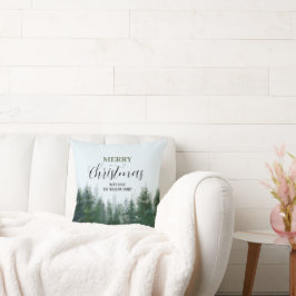 Moderne kerstboom | Vrolijk kerstfeest Kussen