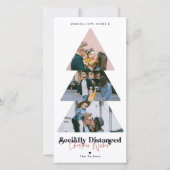 Moderne kerstboomfotocollage-feestdag feestdagenkaart (Voorkant)