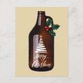 Moderne kerstboomgaard Beer Jug Holiday Briefkaart (Voorkant)