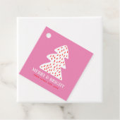 Moderne kerstboomgaard Label (In situ)