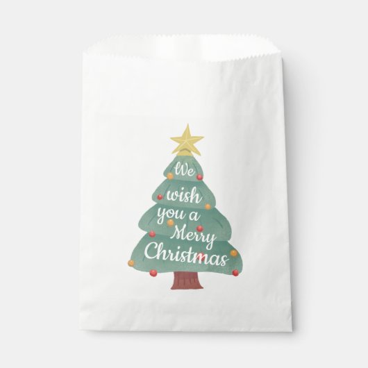 Moderne kerstboomkerst bedankzakje (Voorkant)