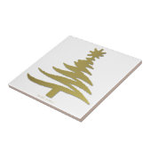 Moderne kerstboomklep - Gold afdrukken Tegeltje (Zijkant)