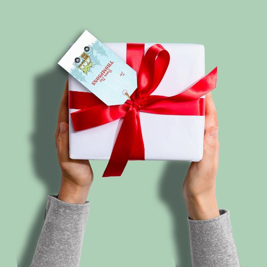  moderne kerstboomluis cadeaulabel