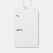 Moderne kerstboomOrnament Cadeaulabel (Achterkant)