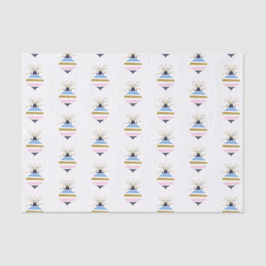 Moderne kerstboomOrnament Tissuepapier (Voorkant)