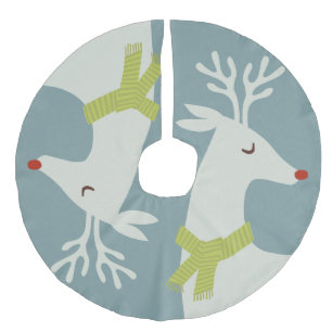 Moderne kerstboomrok imitatie linnen kerstboom rok