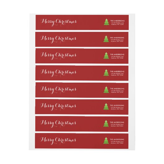 Moderne kerstboomroodvariëteit, aangepast (Vel)