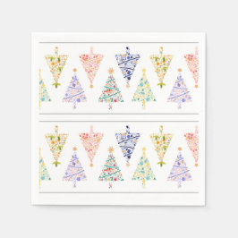 Moderne kerstboomservetten servet