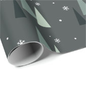 Moderne kerstboomwerkpapier cadeaupapier (Rol Hoek)