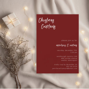 Moderne kerstcocktails Feestdag Kaart