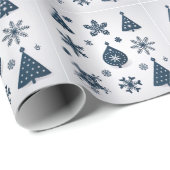 Moderne kerstdecoratie cadeaupapier (Rol Hoek)