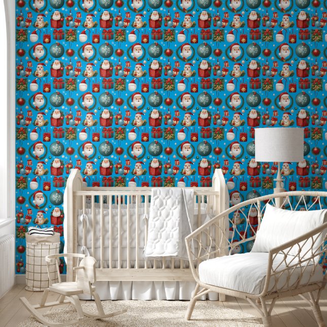 Moderne kerstdecoraties behang (Kinderen)