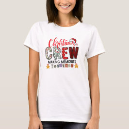 Moderne Kerstfamilie Stijlvolle Kleurrijke Retro C T-shirt